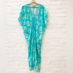 Bella Tu || Sequined Tie Dye Kaftan Mumu‎ Maxi Dress XL